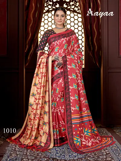 Aayaa Pashmina Vol 1 Winter Wear Printed Sarees Wholesale Clothing Distributors In India
